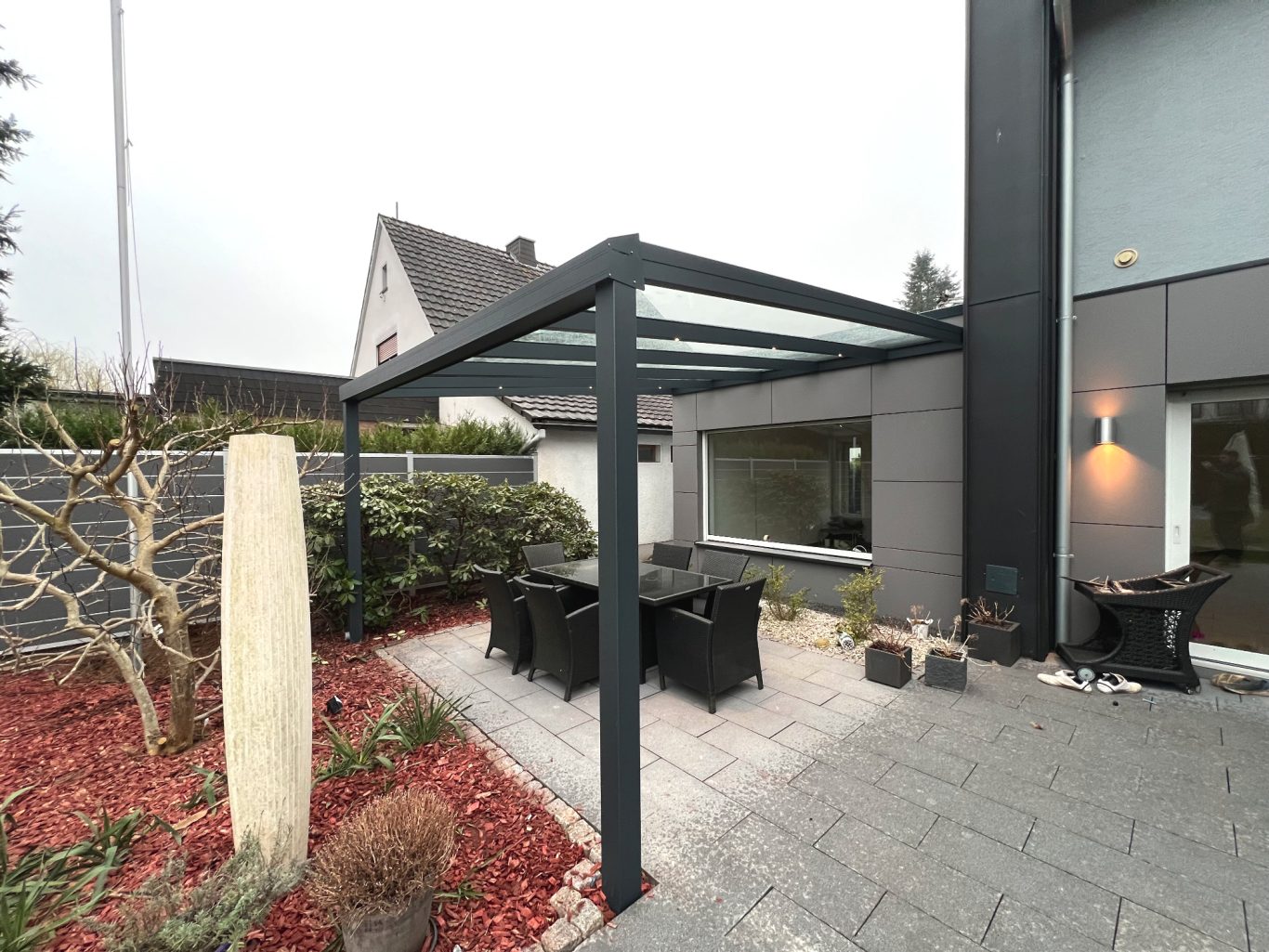 Terrrassenüberdachung mit VSG Glas Terrrassenüberdachung mit VSG Glas